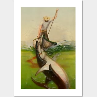 shark hunter Posters and Art